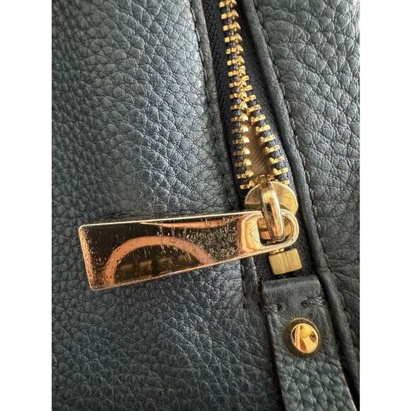Michael Kors Rhea Navy Leather Gold Studded Backpack main image 7